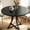 Black, variant on Round Dining Table with Metal X Shaped Base, 39.4-Inch Tabletop Indoor Dining Unit Seats 2-6 People for Home Dining Space