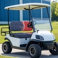 thumbnail image 2 of Uorisanigo Golf Cart Seat Covers Breathable Split American Flag Bald Eagle Backres Front Seat Cover 2 Packs Set Universal Fit Club Car, Car Decor Accessories, 2 of 7