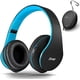 thumbnail image 1 of ZIHNIC Bluetooth Headphones Over-Ear, Foldable Wireless and Wired Stereo Headset Micro SD/TF, FM for Cell Phone,PC,Soft Earmuffs &Light Weight for Prolonged Wearing (Black/Blue), 1 of 5
