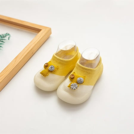 

ãTOTOãToddler Shoes Toddler Indoor Cartoon Cats First Walkers Casual Baby Elastic Socks Shoes