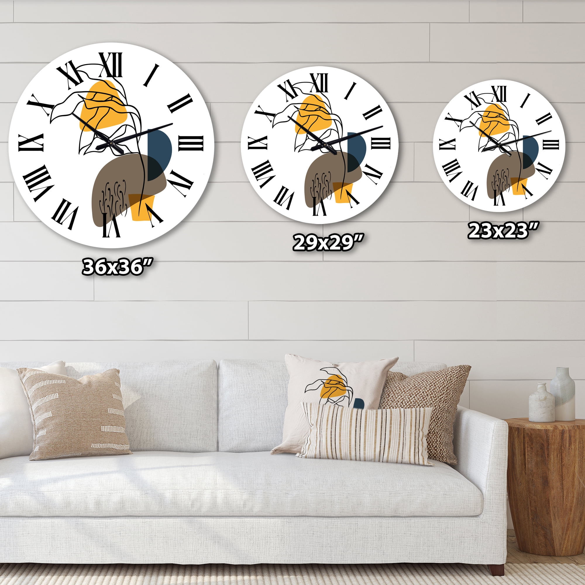 Designart 1 in Quartz Modern/Contemporary Wall Clock