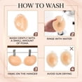 thumbnail image 3 of 2 Pairs Adhesive Sticky Bra Push Up, Silicone Strapless Bras for Women with Reusable Nipple Covers for Backless Dresses, C, 3 of 7