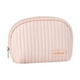 thumbnail image 1 of Mini Quilted Makeup Bag - PU Leather, Zipper Pouch, Portable, for Women's Cosmetics, Travel & Daily Use, 1 of 8