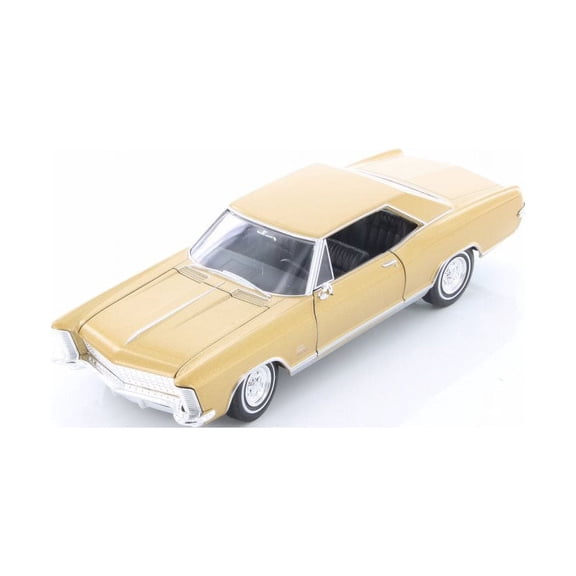 1965 Buick Riviera Grand Sport Hard Top, Gold - Welly 24072/4D - 1/24 Scale Diecast Model Toy Car (Brand New but NO BOX)