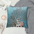 thumbnail image 2 of Creowell Throw Pillow Cover Short Plush Pillowcase Vintage Coastal Cushion Case Decor for Home Sofa Couch Bed PC-033 White, 2 of 5