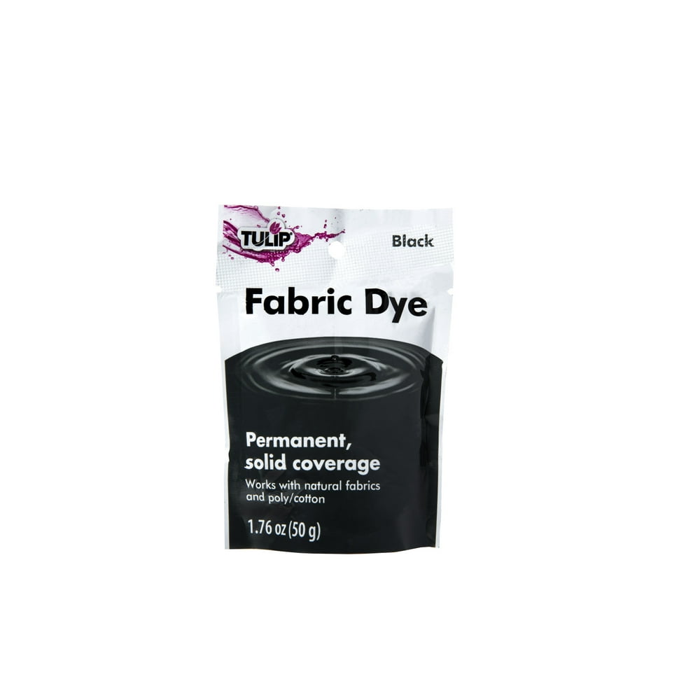 Tulip Black Permanent Fabric Dye, 1 Each