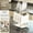 White-Stainless Steel Knife Holder, variant on Kitchen Stainless Steel Knife Rack Slanted Insert Milk White Scissors and Kitchen Knives with Tray Draining Multi-Slot Countertop Storage Rack