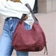 thumbnail image 2 of DOURR Bolso de hombro con múltiples bolsillos para mujer, bolso de mano de lona de algodón a la moda, 2 of 5
