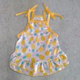 thumbnail image 6 of Reheyre Pineapple Flower Pattern Pet Dress - Decorative Breathable Sling Dress for Dogs and Cats - Summer, 6 of 8
