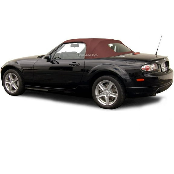 Sierra Auto Tops Convertible Top Replacement for Mazda Miata MX5 2006-2015, Twill Vinyl, Bordeaux