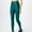 Blue, variant on Clearance Clothes Under $10.00 TMOYZQ Women's Leggings Comfy High Waist Faux Leather Yoga Pants Slim Fit Tummy Control Front Zipper Stretchy Tights