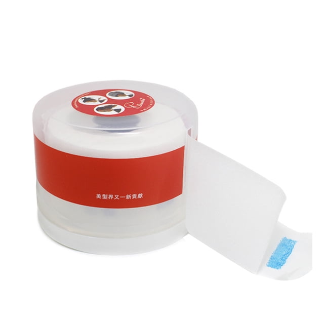 Vogacara Caja de almacenamiento de rollos de papel desechables para cubrir el cuello, rollos de papel de peluquería transparentes, contenedor de caja con Cuidado del cabello Vogacara CE0433-00B