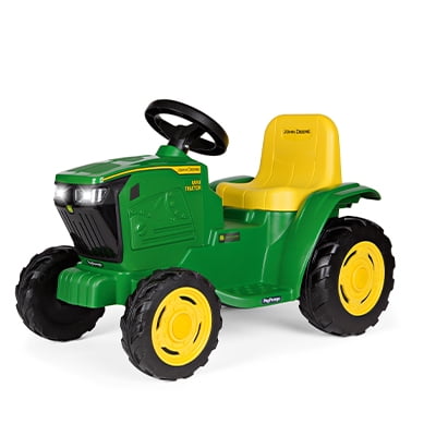 intermitente pequeño Elástico Peg Perego John Deere Mini Tractor 6V Ride on Toy - Walmart.com