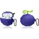 thumbnail image 1 of Funda de silicona para auriculares AirPods de tercera generación con diseño de One Piece, bonito llavero de moda con diseño de anime para niños y niñas (fruta de goma morada), 1 of 5