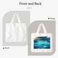 thumbnail image 2 of Rocae Hawaiian Ship Dolphin or Plush Underarm Bag White Furry Purse Handbag for Autumn and Winter, 2 of 7