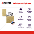 thumbnail image 4 of Zippo Classic Street Brass Pocket Lighter, 4 of 7
