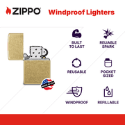 Zippo Classic Street Brass Pocket Lighter