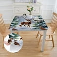 thumbnail image 2 of BANET Christmas Table Cloth - Welcome Square Tablecloth Table Covers for Kitchen Party Dinner Tabletop Decoration 52*52, 2 of 8