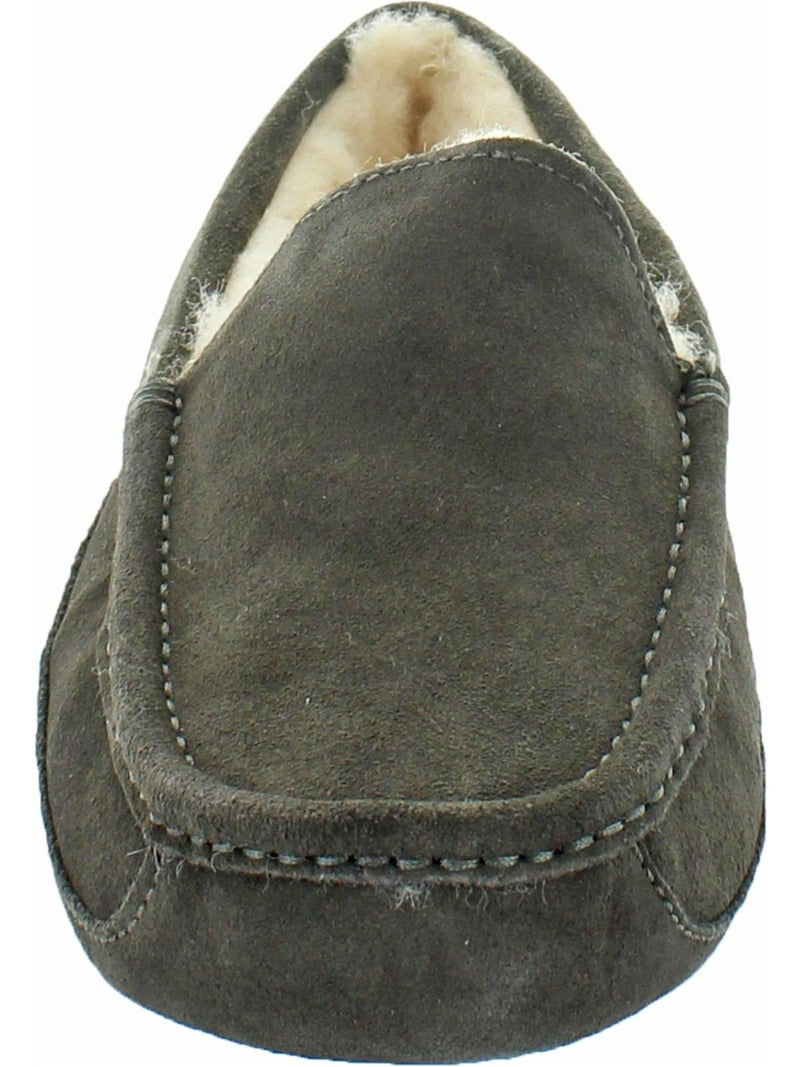 Ugg Men's Ascot Moccasin Slippers, Suede Shearling, Slip On