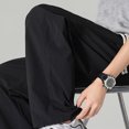thumbnail image 5 of NIEWTR Mens Training Sweatpants Solid Tone Drawstring Waist Pockets Joggers Casual Sport Pants Lightweight Breathable Trousers(A-Black,5XL), 5 of 8