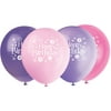 12" Birthday Blossom Balloons, Assorted Colors, 8ct