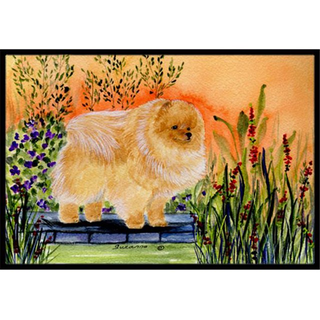 Pomeranian Paillasson Intérieur Ou Extérieur - 24 x 36 Po.