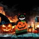 thumbnail image 4 of Adornos de decoración de madera de Halloween Decoración de diseño de escena de fiesta de Halloween Wmkox8yii  fhajkh2585, 4 of 6