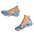 thumbnail image 5 of Fukaraa Women's Hollow Out Wedge Sandals 2025 Closed Toe Summer Orthopedic Shoes, 5 of 9