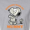 thumbnail image 3 of Peanuts - My Mummy Art - Juniors Cropped Cotton Blend T-Shirt, 3 of 6