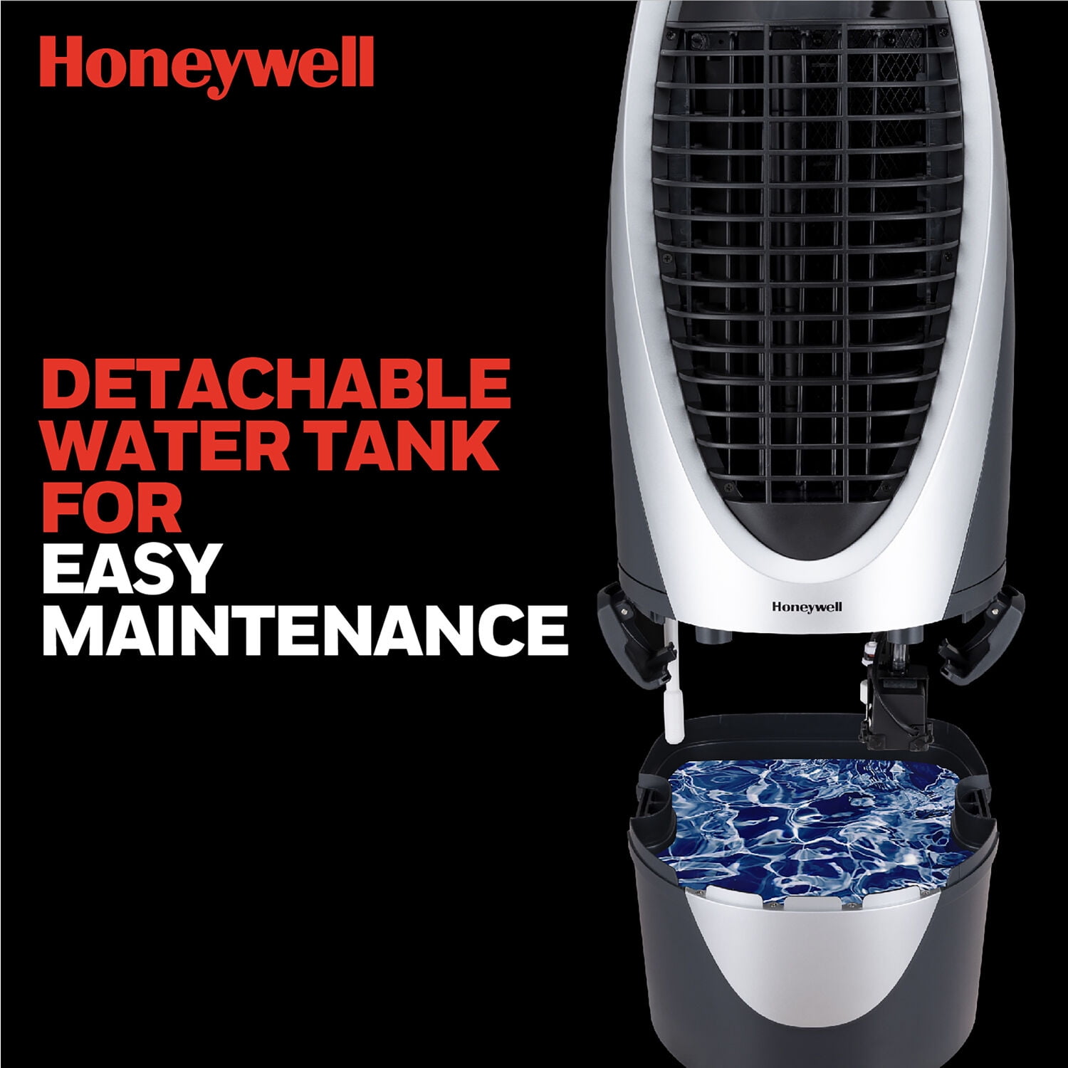 Honeywell 300 CFM 120 V Indoor Evaporative Air Cooler, Portable Swamp Cooler, with Remote Control