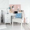 thumbnail image 4 of Carolines Treasures CJ1056-UPW1414 Letter U Chevron Blue & White Fabric Decorative Pillow, 4 of 4