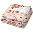 thumbnail image 6 of Sloth Blanket Sloth Gifts for Girls Women Sloth Throw Blanket for Kids Adults Soft Warm Cozy Fleece Blanket for Couch Sofa \u200bBed 50"x60", 6 of 6