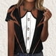 thumbnail image 1 of Puntoco Liquidación de camisetas cortas para mujer, nueva camiseta estampada informal de moda para mujer, camiseta de manga corta con cuello redondo, 1 of 4