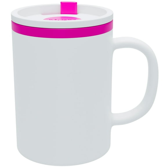 Copco Desk Mug 16 oz Double-Wall Insulated Spill-Resistant Pink BPA-Free