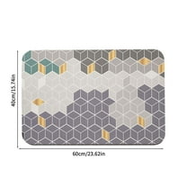 Hgallory Household Floor Mats for Bedroom Living Room, Polyester Non-Slip Floor Rugs for Entrance Sofa side, Geometric Pattern Home Decor Doormat Welcome Mats, 16"x24", 1 Pack, G, Rectangle