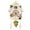 Écureuil Blanc, variante sur HLONK Horloge Murale en Résine Style Pastoral Européen Coucou Horloge Oiseau pour l'Heure Cloche Balançoire Alarme Montre Dessin Animé Vintage Art Maison