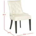 thumbnail image 5 of SAFAVIEH Harlow Glam Tufted Ring Chair with Silver Nailheads, Set of 2, Flat Cream, 5 of 7