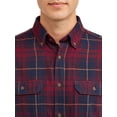 thumbnail image 2 of George Men's and Big Men's Long Sleeve Super Soft Flannel Shirt, up to size 3XLT, 2 of 7