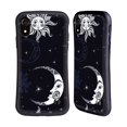 thumbnail image 1 of Head Case Designs Officially Licensed Haroulita Magick - Tarot - Mystical Star And Moon Black Hybrid Case Compatible with Apple iPhone XR, 1 of 7