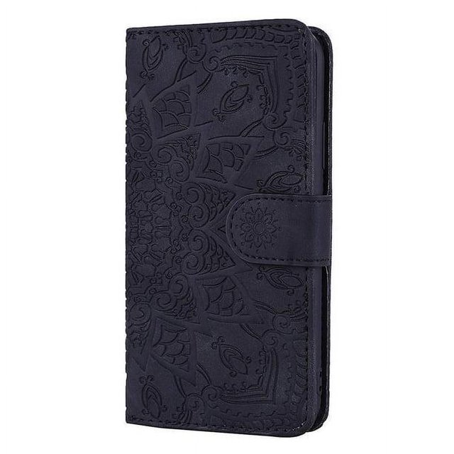 1pc Black Case For Iphone 15 Pro Max (6.7 Inch) Premium Pu Leather Wallet Flip Case Cover With Stand Magnetic Closure Protective Case For Iphone 15 Pr