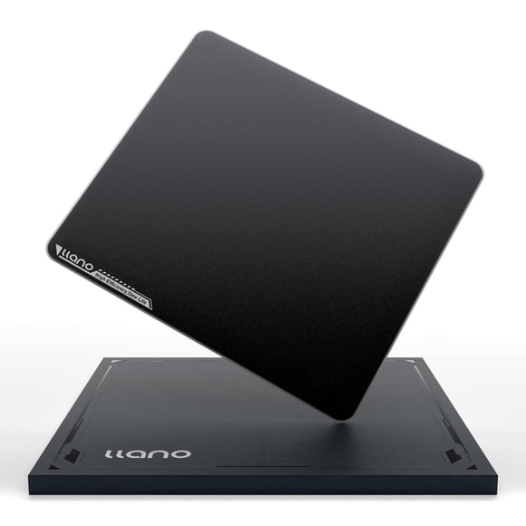 llano MP001 Tempered Glass Gaming Mousepad for FPS Gamers Esport, 17.7”x15.8” Mouse Mat, Ultra-Smooth 0.85μm Micro-Etched Surface, 3mm