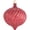 Red Onion with Glitter Swirls, variant on Christmas By Krebs 6" (150mm) Ornament [2 Pieces] Commercial Grade Indoor and Outdoor Shatterproof Plastic, Water Resistant Onion Shape Ornament Decorations (Silver Onion with Glitter Bands)