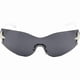 thumbnail image 3 of Y2k Rimless Women's and Men's Glasses with Enveloping Futuristic Oval Lenses Solid Color Sunglasses Pink/Gray, 3 of 5