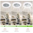 thumbnail image 2 of Ventilador de techo Lixada con iluminación 180V-265V Luz LED con aplicación, 2 of 8