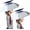 2-Pack Blue Silver, variant on RedSwing Large Umbrella Hat Double Layer, Hands Free UV Protection Head Umbrella Hat for Adults, Lightweight Windproof Sun Shade Hat for Fishing Gardening Beach Golf Outdoor Activities