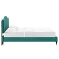 thumbnail image 6 of Modway Juniper Channel Tufted Performance Velvet King Platform Bed in Teal, 6 of 10