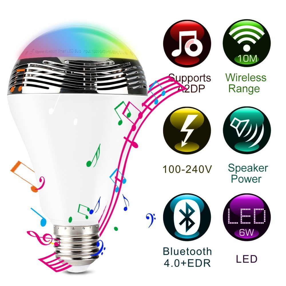 bluetooth smart led speaker light bulb