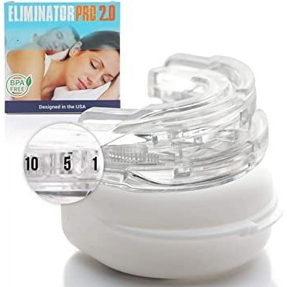ELIMINATOR PRO 2.0 STOP Snoring Sleep Aid Custom Night Mouth Guard Mouthpiece Dr Approved