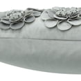 thumbnail image 5 of JWH 3D Handmade Square 18x18inch Modern Decorative Soft Velvet Flower Pillow Covers Gray Floral, 5 of 7