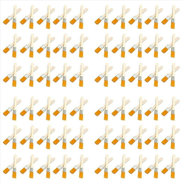 120 Piezas Juego de Brochas para Pintar con Manejar de Madera, Brocha para Limpiar y Quitar el Polvo, Brocha para Pintura Brillante, Brocha para Aceite